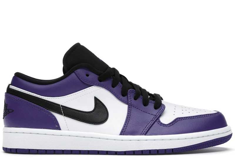 Jordan 1 Low Court Purple White - 553558-500 - HypeAnalyzer