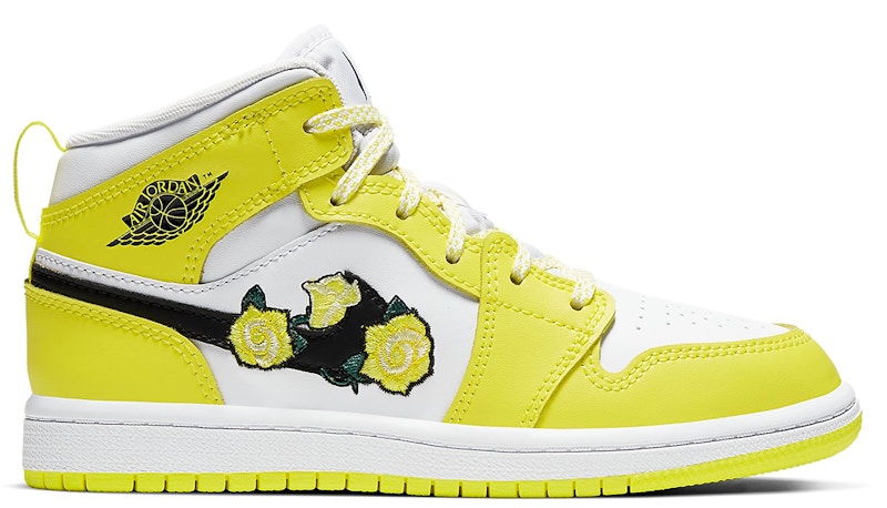 yellow flower jordan 1s