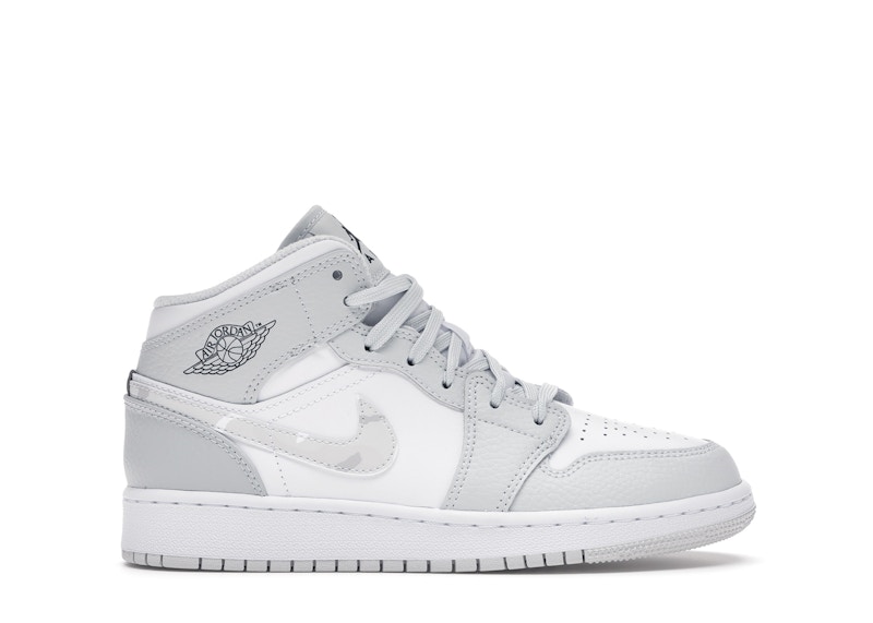 Jordan 1 Mid Grey Camo (GS)