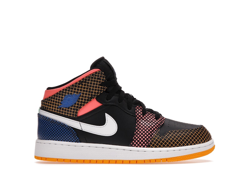 Jordan 1 Mid MMD Multi-Color Grid (GS)