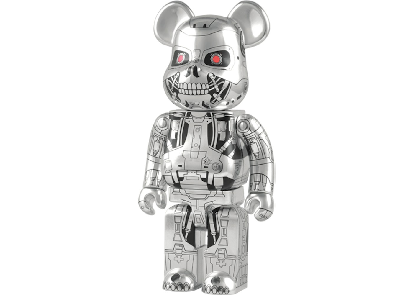 Bearbrick x Terminator T-RIP 400% Silver - HypeAnalyzer