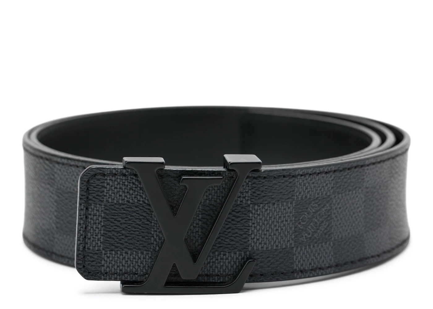 Louis Vuitton Belt Initiales Damier Graphite Black/Grey - HypeAnalyzer