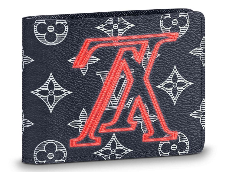 Louis Vuitton Multiple Wallet Monogram Upside Down Ink Navy