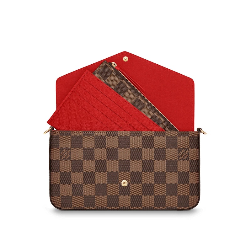 Louis Vuitton Felicie Pochette Damier Ebene Coated Canvas | Luxe Collective