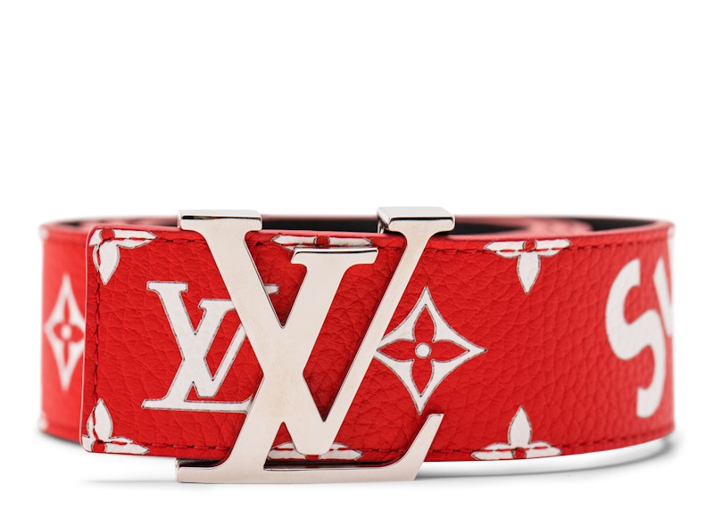 supreme louis vuitton belt brown