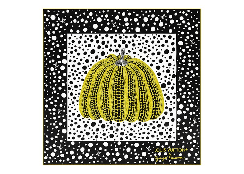 Louis Vuitton x Yayoi Kusama Infinity Dots Square 90 Yellow/Black ...