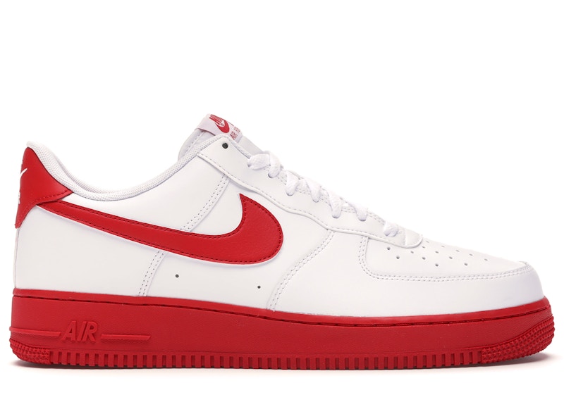 Nike ホワイト/レッド スニーカー 楽天市場】NIKE AIR FORCE 1 07 USA white/university red