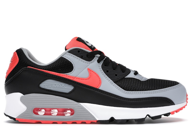 grey black red air max