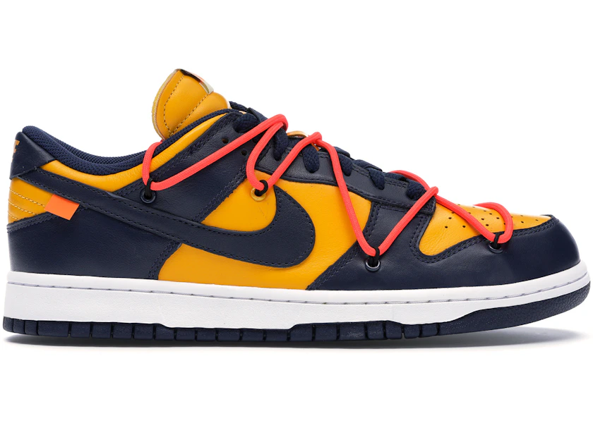 Nike Dunk Low Off-White University Gold Midnight Navy
