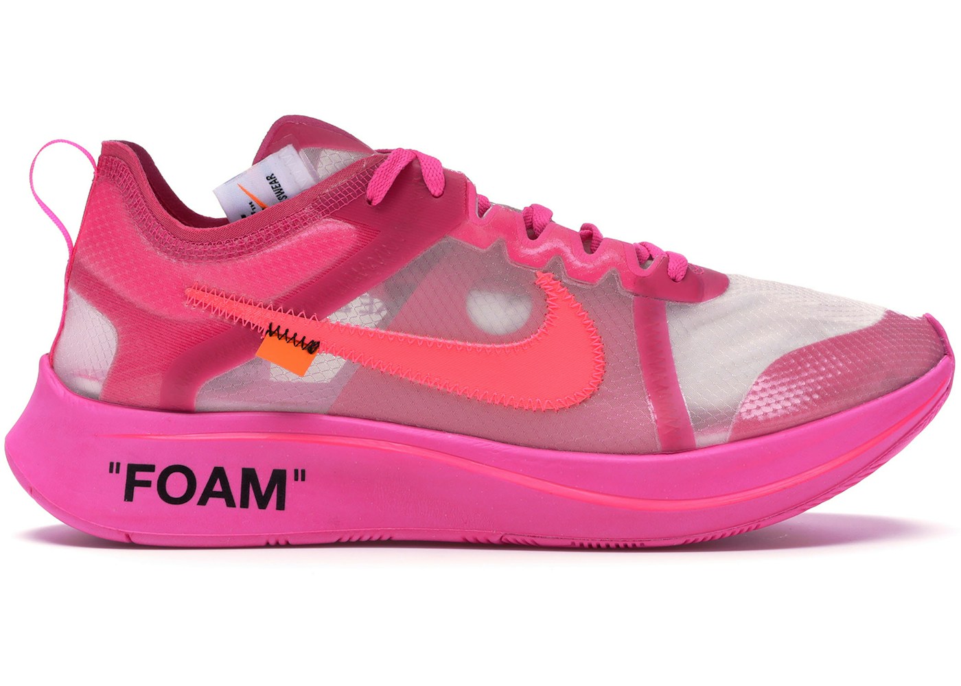 Nike Zoom Fly Off-White Pink - AJ4588-600 - HypeAnalyzer