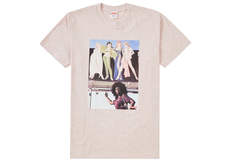 Supreme American Picture Tee Heather Light Pink
