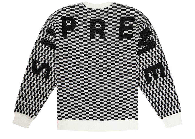 supreme checkered sweater