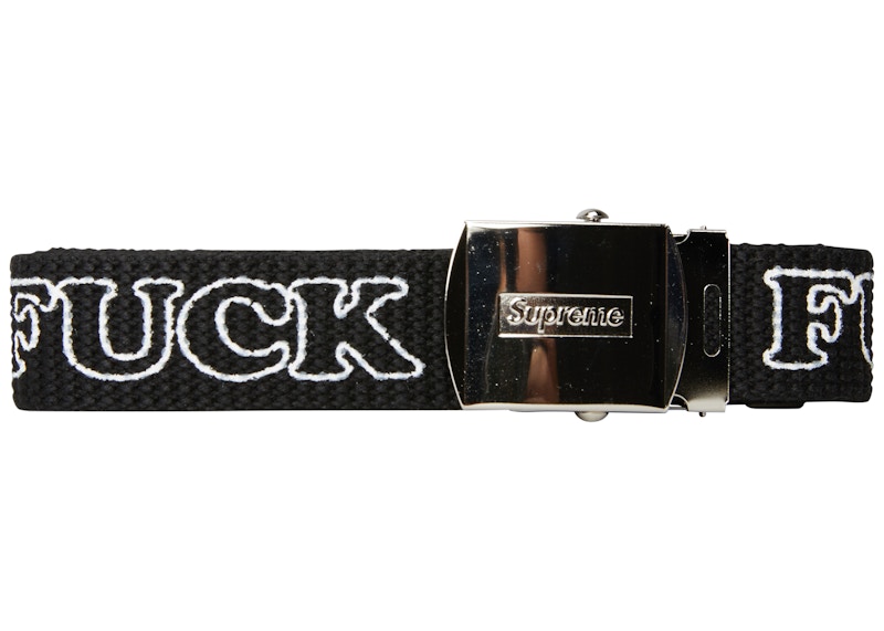 Supreme Hysteric Glamour Fuck You Belt Black