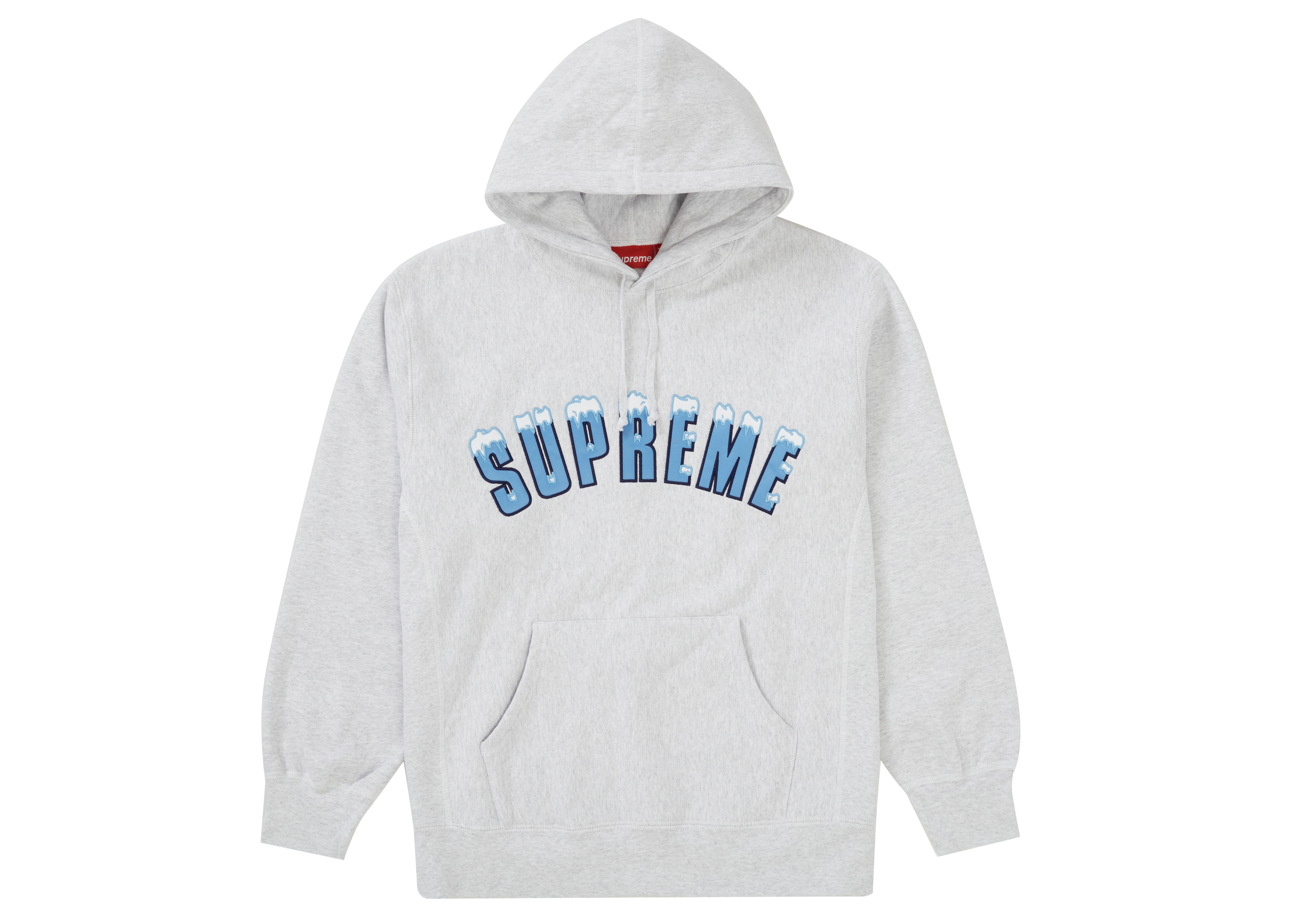 Supreme Icy Arc Hooded Sweatshirt Ash Grey - HypeAnalyzer