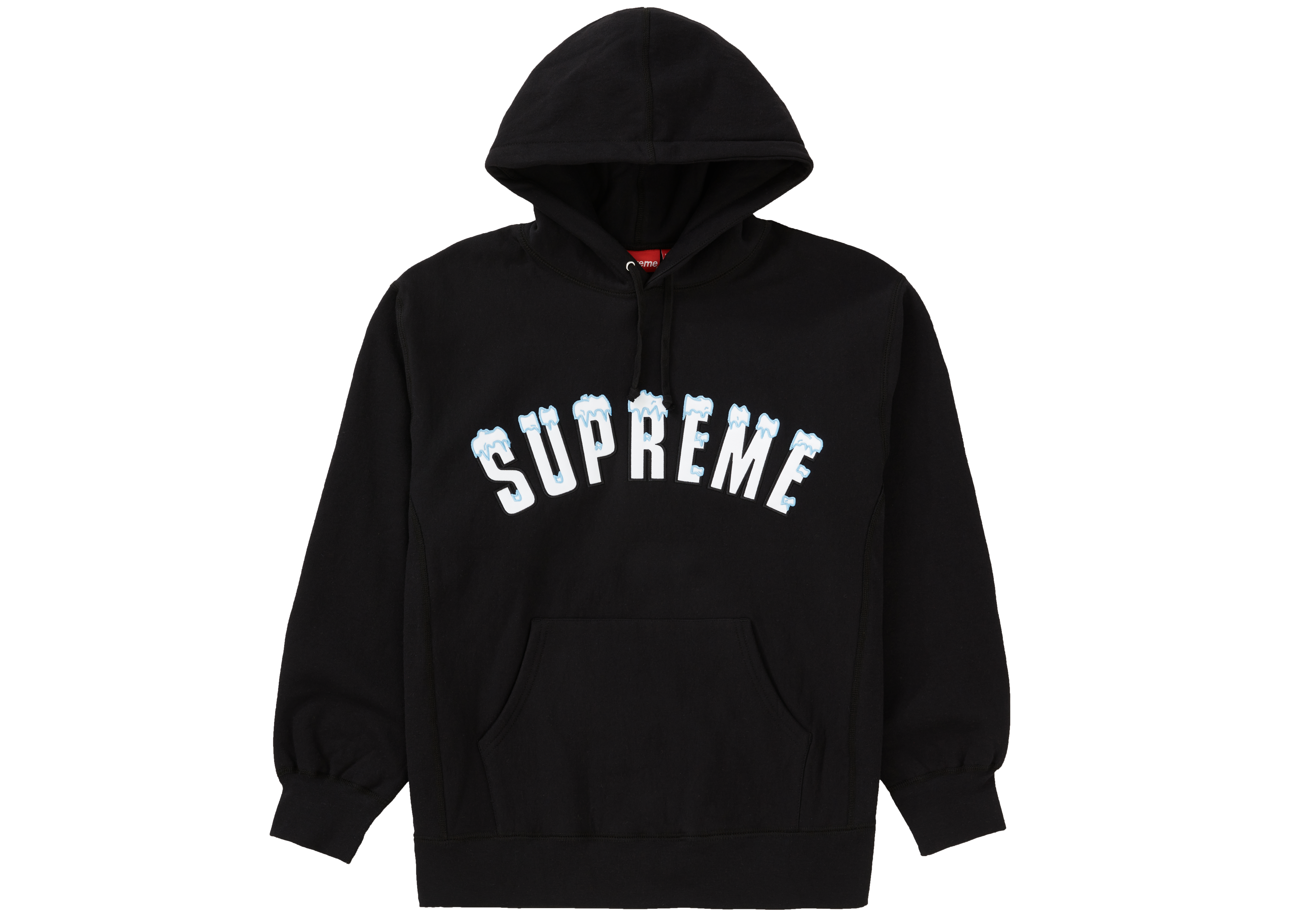 Supreme Icy Arc Hooded Sweatshirt Black - HypeAnalyzer