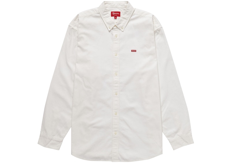 Supreme Small Box Twill Shirt White